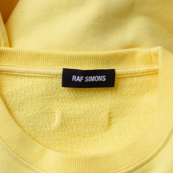 RAF SIMONS F/W 2018 Yellow Cotton Drugs Sweatshirt - Picture 7 of 9